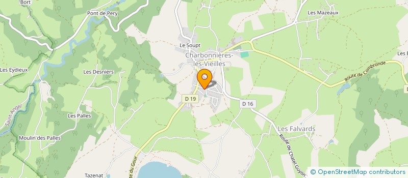 localisation de l'entreprise CONTARIN  CHARBONNIERES-LES-VARENNES