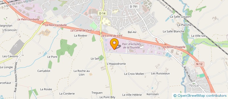 localisation de l'entreprise CONTAXIUM BRETAGNE  LAMBALLE-ARMOR