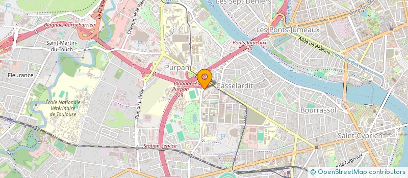 localisation de l'entreprise CONTAXIUM OCCITANIE à TOULOUSE