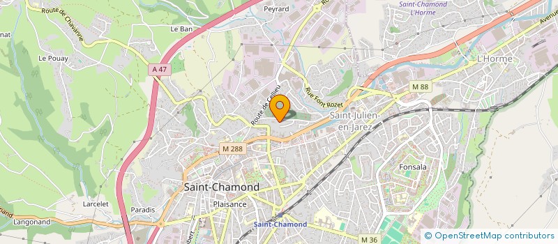 localisation de l'entreprise CONTE & BARRALLON  SAINT-CHAMOND