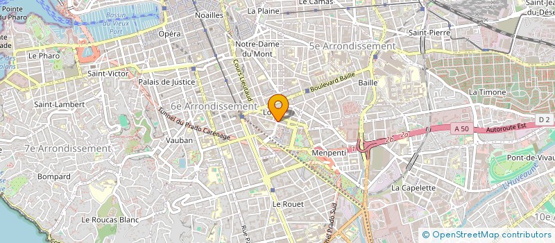 localisation de l'entreprise CONTE CHERKI DALIVOUST LE TOUZE MOUREMBLE SABIANI à MARSEILLE