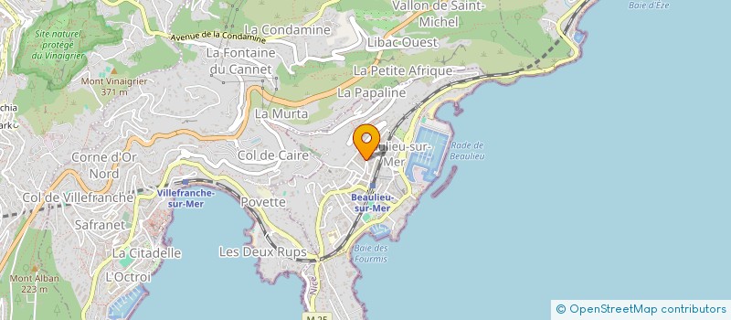 localisation de l'entreprise CONTE ELISABETH CARRER JOSETTE  BEAULIEU-SUR-MER