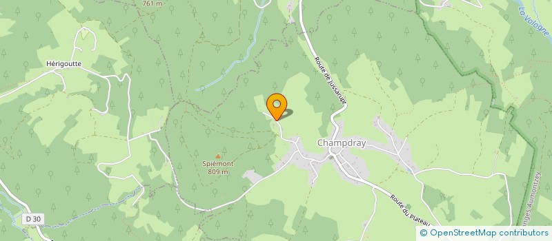 localisation de l'entreprise CONTE FILS  CHAMPDRAY