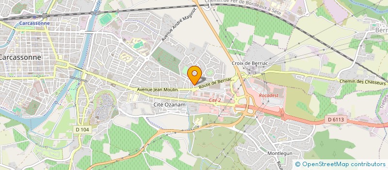 localisation de l'entreprise CONTE MAITRISE D'OEUVRE à CARCASSONNE