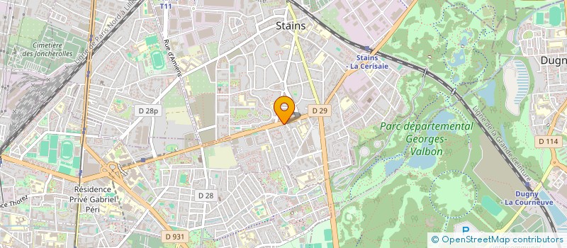 localisation de l'entreprise CONTELIN-EGANTER à STAINS