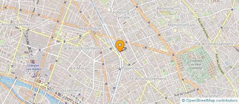 localisation de l'entreprise CONTEMPO  PARIS