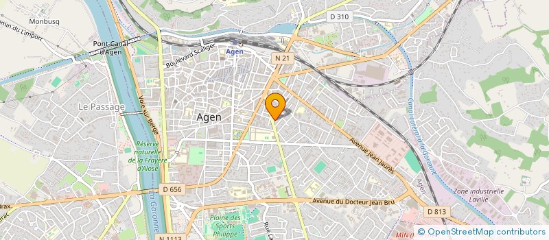 localisation de l'entreprise CONTEMPORA à AGEN