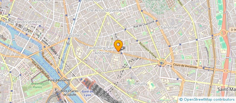 localisation de l'entreprise CONTEMPORARY ARCHITECTURAL CREATIONS  PARIS 11