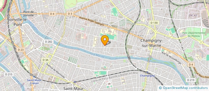 localisation de l'entreprise CONTEMPOTAP à CHAMPIGNY-SUR-MARNE