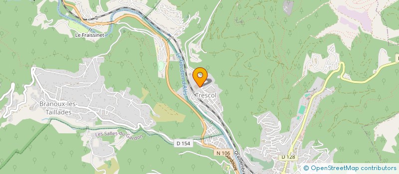 localisation de l'entreprise CONTENEURS SERVICE à LA GRAND-COMBE