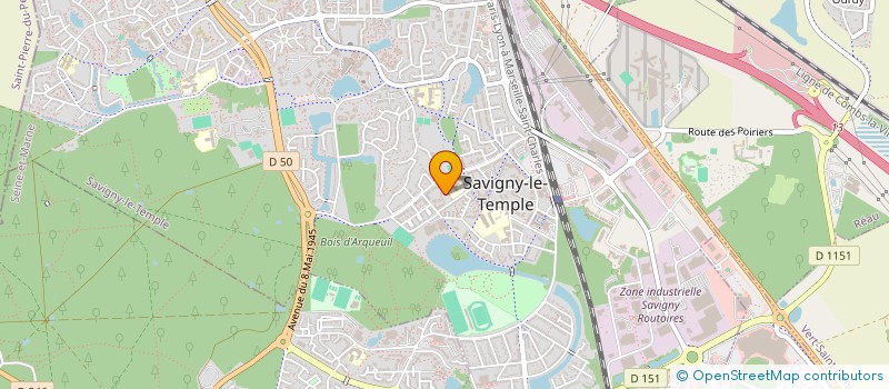 localisation de l'entreprise CONTENTIEUX RECOUVREMENTS ILE DE FRANCE à SAVIGNY-LE-TEMPLE