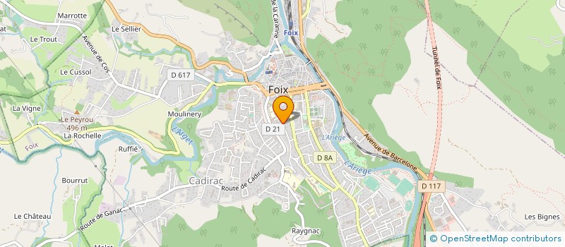 localisation de l'entreprise CONTENTIEUX SECURITE SOCIALE à FOIX