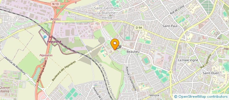 localisation de l'entreprise CONTENTIN NETTOYAGE à CAEN