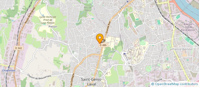 localisation de l'entreprise CONTES AUX PETITS OIGNONS  SAINT-GENIS-LAVAL