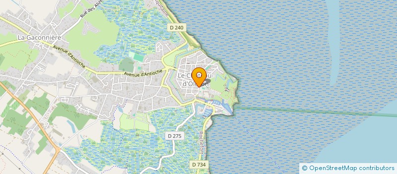 localisation de l'entreprise CONTES EN OLERON  LE CHATEAU D OLERON