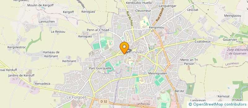 localisation de l'entreprise CONTES 'N TY  LESNEVEN