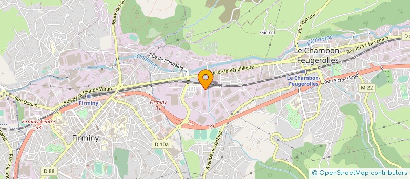 localisation de l'entreprise CONTEXT'  LE CHAMBON-FEUGEROLLES