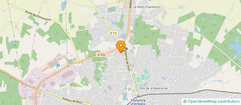 localisation de l'entreprise CONTI COIFF à ROMORANTIN-LANTHENAY