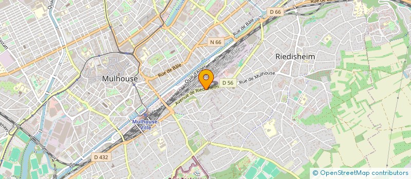 localisation de l'entreprise CONTI FRERES à MULHOUSE