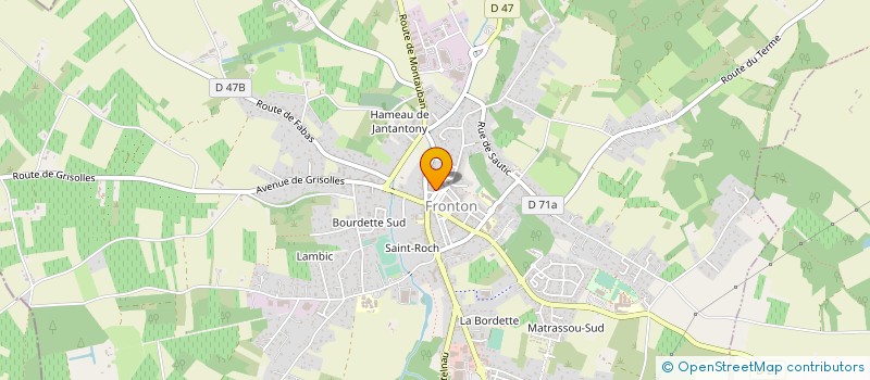 localisation de l'entreprise CONTI FRONTON  FRONTON