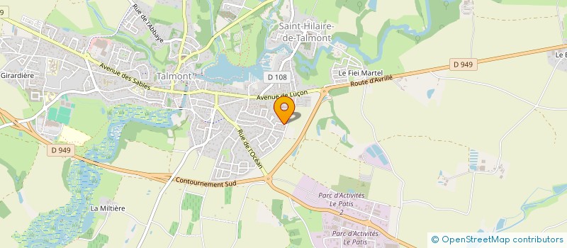 localisation de l'entreprise CONTIENT PLUS NALLIERS  TALMONT-SAINT-HILAIRE