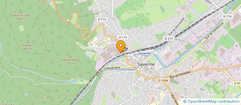 localisation de l'entreprise CONTIFONTE SAS  SAVERNE