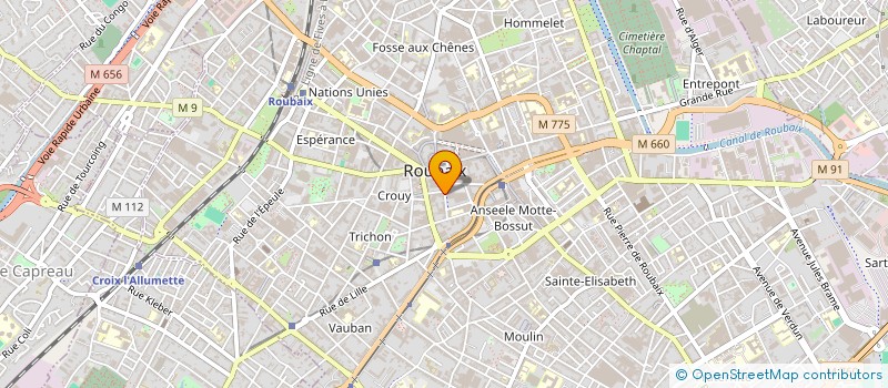 localisation de l'entreprise CONTIGO à ROUBAIX