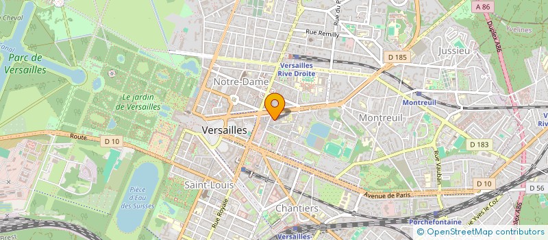 localisation de l'entreprise CONTIGO à VERSAILLES