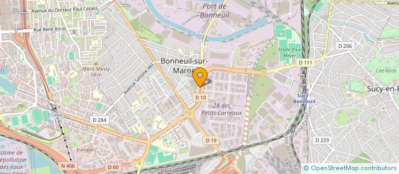localisation de l'entreprise CONTINENTAL BTP  BONNEUIL-SUR-MARNE