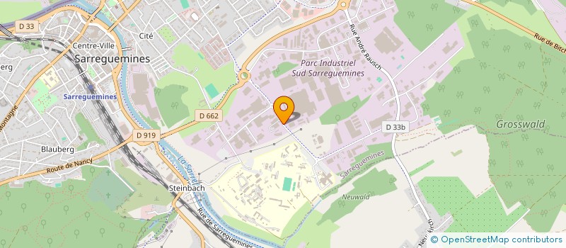 localisation de l'entreprise CONTINENTAL FRANCE à SARREGUEMINES