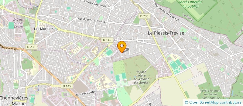 localisation de l'entreprise CONTINENTAL FRIP  LE PLESSIS-TREVISE