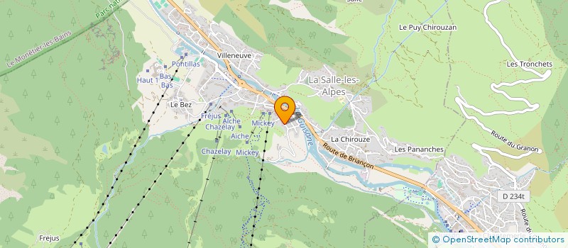 localisation de l'entreprise CONTINENTAL HABITAT  LA SALLE-LES-ALPES