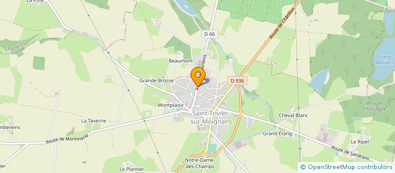 localisation de l'entreprise CONTINENTAL INDUSTRIE à SAINT-TRIVIER-SUR-MOIGNANS