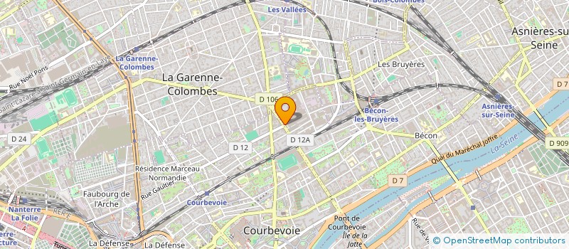 localisation de l'entreprise CONTINENTAL LEASING à COURBEVOIE