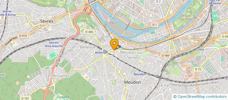 localisation de l'entreprise CONTINENTAL ONE à MEUDON