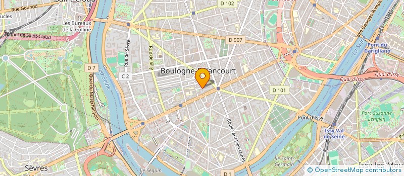 localisation de l'entreprise CONTINENTAL TRANSPORTS à BOULOGNE-BILLANCOURT