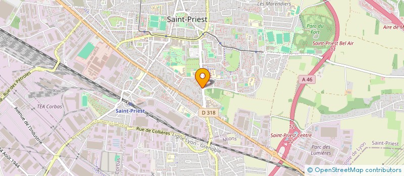 localisation de l'entreprise CONTINENTALE DES VIANDES à SAINT-PRIEST