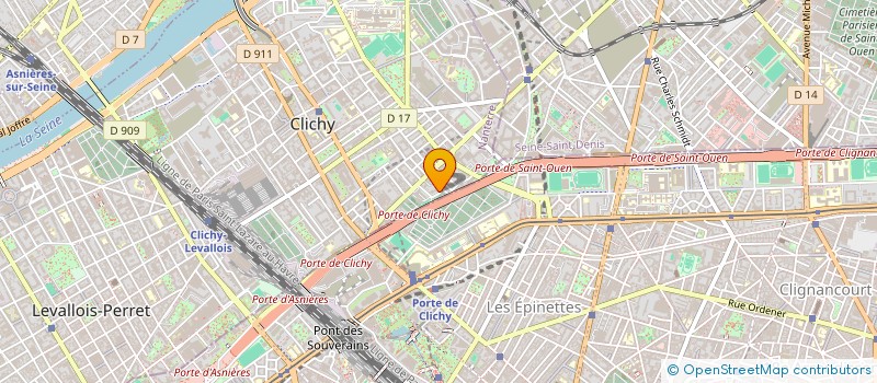 localisation de l'entreprise CONTINENTALE FONCIERE ET MOBILIERE à CLICHY