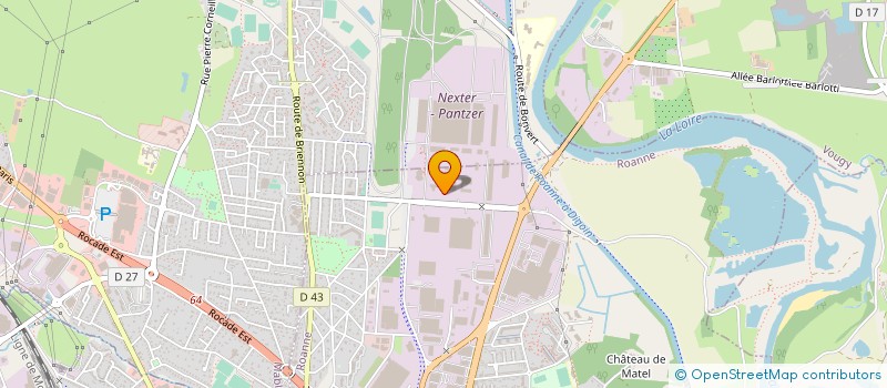 localisation de l'entreprise CONTINEW à ROANNE