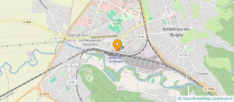 localisation de l'entreprise CONTINI THOMAS  AMBERIEU-EN-BUGEY