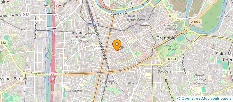 localisation de l'entreprise CONTINUUM à GRENOBLE