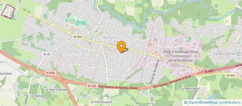 localisation de l'entreprise CONTINUUM NANTES à SAUTRON