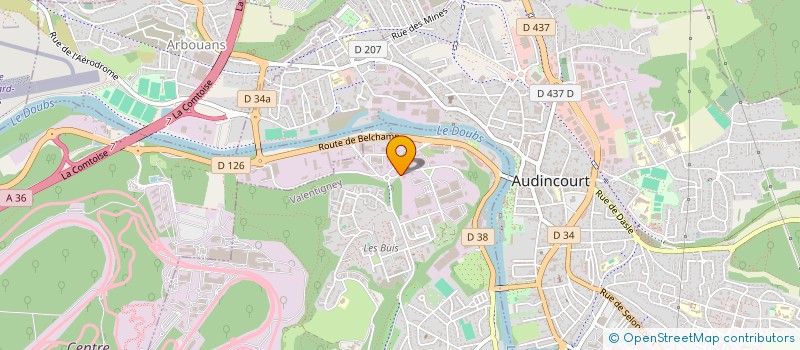 localisation de l'entreprise CONTIREP à VALENTIGNEY