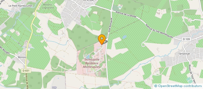 localisation de l'entreprise CONTIS 26  MARTILLAC