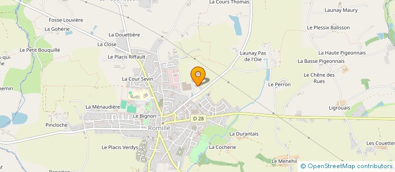 localisation de l'entreprise CONTOUR DU BIGNON  ROMILLE