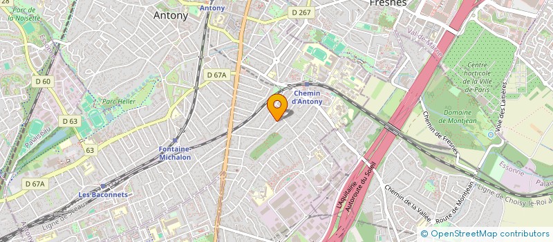 localisation de l'entreprise CONTOURS OKATANA  ANTONY