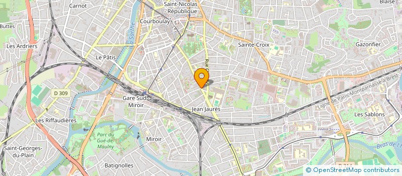 localisation de l'entreprise CONTR'PIED  LE MANS