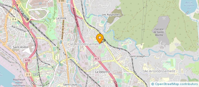 localisation de l'entreprise CONTR PROCEDES APPLIC INDUS à MARSEILLE
