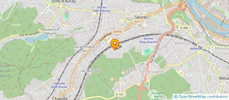 localisation de l'entreprise CONTRADIXIO à SEVRES