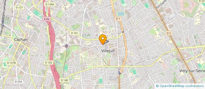 localisation de l'entreprise CONTRAST.  VILLEJUIF